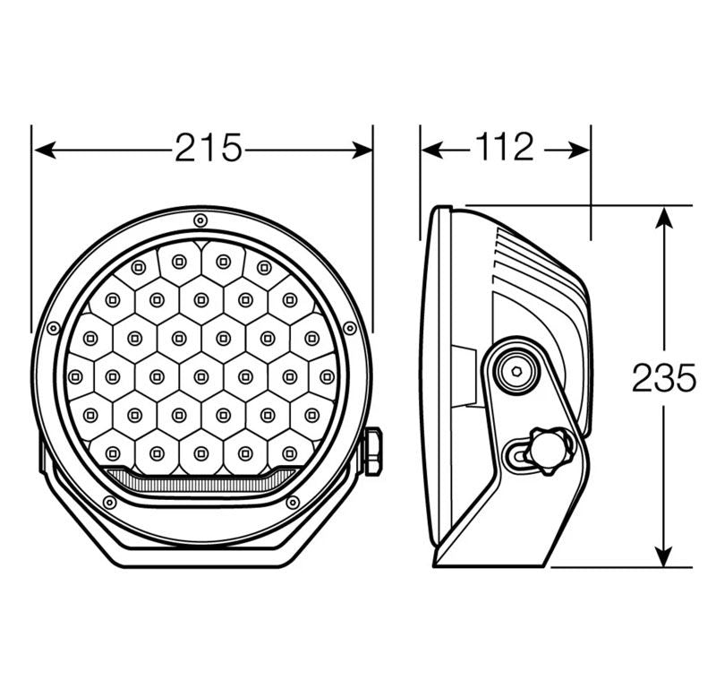 Narva Ultima MK3 215 LED Driving Light - Hybrid Beam (Single) product image 4