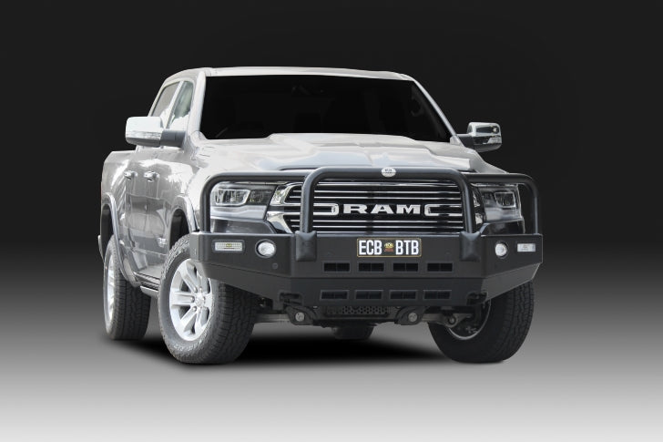 ECB Big Tube Bull Bar with Bumper Lights - Ram 1500 DT
