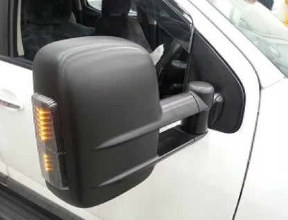 Clearview Original Towing Mirrors - Triton 2015+ (Black, Electric)