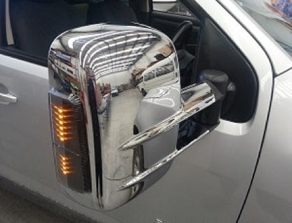 Clearview Original Towing Mirrors - Pajero Sport 2015 to 2019 (Black, Electric)