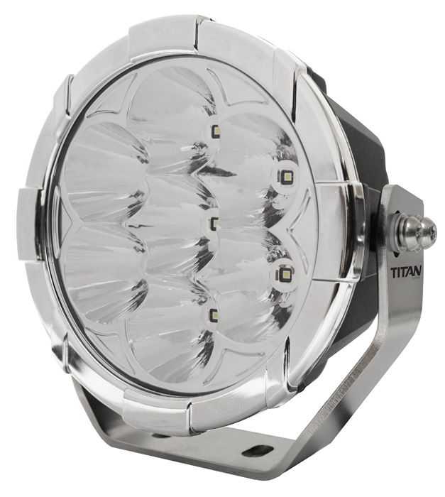 Titan 7" LED Driving Light - 70W Chrome Spot Beam product image 1