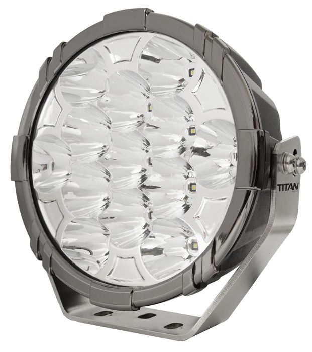 Titan 9" LED Driving Light - 130W Black Chrome Spot Beam product image 1