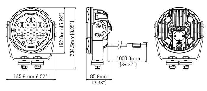 Weldex 6" 60W LED Slim Body Driving Light - 9-36V product image 2