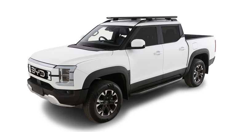 BYD Shark 6 with Rhino-Rack Pioneer 1300 x 1380 mm platform on RX100 rail legs