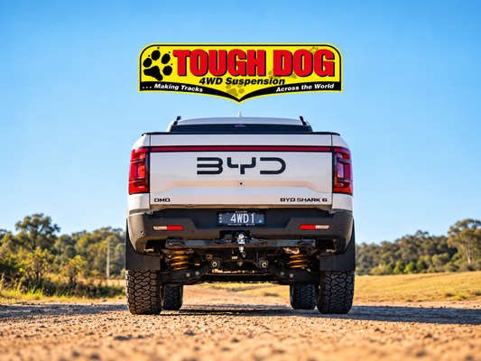 BYD Shark 6 rear view with complete Tough Dog logo