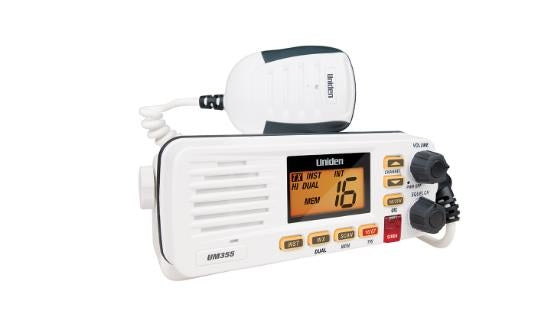 Uniden UM355VHF VHF In-Boat Marine Radio with Submersible Speaker Microphone