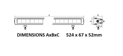 Roadvision 21” LED Light Bar Stealth S52 10-30V 15x10W 127W 9560lm Combo Beam TMT IP69K Intensity - RBL5221SC, image 4